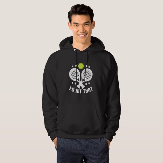 Padel Racket Player Tournament Lover Game Fan Pade Hoodie (Voorkant volledig)