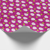 🎾Padel Rally Wrap hot pink Cadeaupapier (Hoek)