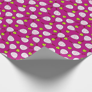 🎾Padel Rally Wrap hot pink Cadeaupapier