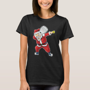 Padel Santa Claus Dabbing Padel kerstkeuter T-shirt