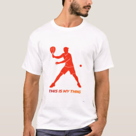 Padel Silhouette Action Lifestyle Design T-shirt