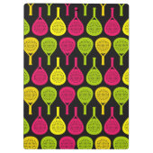 Padel Smash met monogram Klembord (Achterkant)