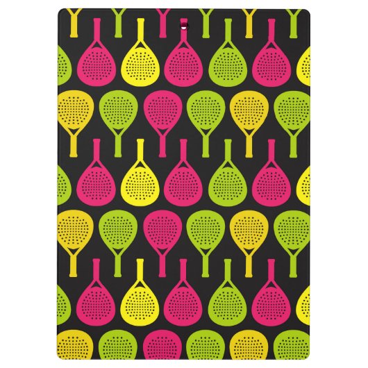 Padel Smash met monogram Klembord (Achterkant)