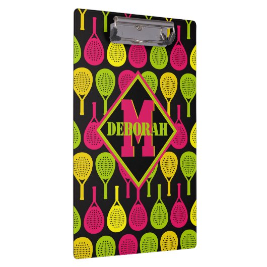 Padel Smash met monogram Klembord (Rechts)