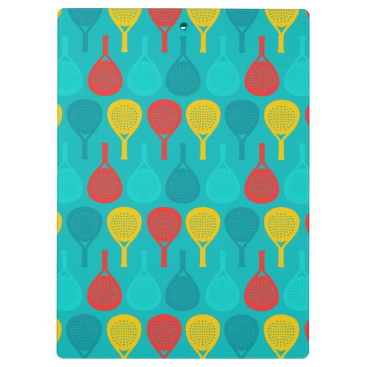 Padel Smash Notities met monogram Klembord (Achterkant)