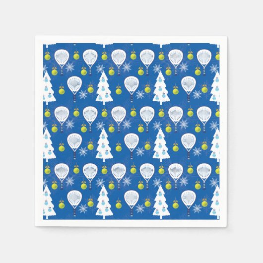 🎾🎄Padel Smashing Christmas Servet (Voorkant)