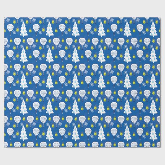 🎾🎄 Padel Smashing Kerstmis Cadeaupapier (Vlak)