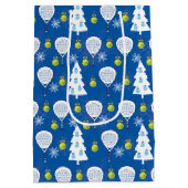 🎾🎄 Padel Smashing Kerstmis Medium Cadeauzakje (Achterkant)