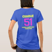 👽Padel Space Serve Sass Koningin T-shirt (Achterkant)