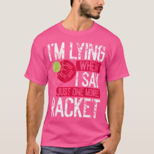 Padel Spel Padel Speler Nog een Racket Raquet Bal T-shirt