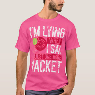 Padel Spel Padel Speler Nog een Racket Raquet Bal T-shirt