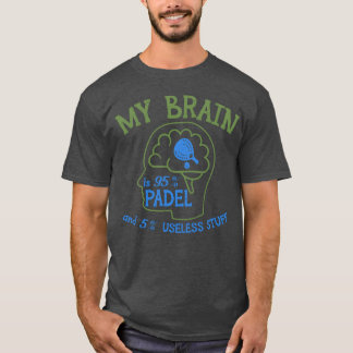 Padel sport courtraining padelspelers grappig t-shirt