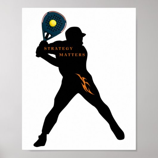 Padel - Strategy S Sticker Poster (Voorkant)