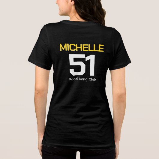 Padel Suspicious Banana Club Tee Tri-Blend Shirt (Achterkant)