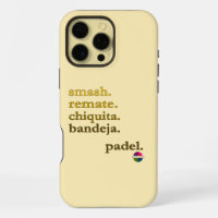 Padel telefoonhoesje-Personaliseer Woord Vibe Geel
