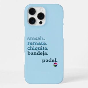 Padel telefoonhoesje-Personaliseer Woord Vibe Sky iPhone 16 Pro Max Hoesje