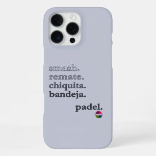 Padel telefoonhoesje-Personaliseer Woord Vibe Zwar iPhone 16 Pro Max Hoesje