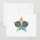 Padel Tennis Ballsportart Briefkaart (Voorkant / Achterkant)