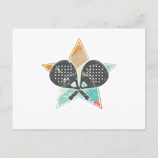 Padel Tennis Ballsportart Briefkaart (Voorkant)