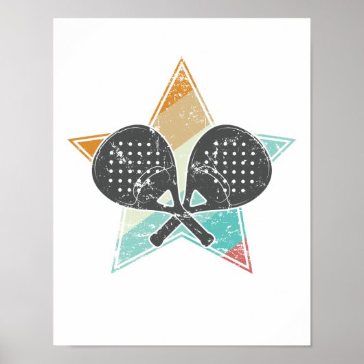 Padel Tennis Ballsportart Poster (Voorkant)