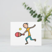 Padel Tennis Briefkaart (Staand voorkant)
