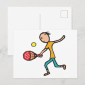 Padel Tennis Briefkaart (Voorkant / Achterkant)