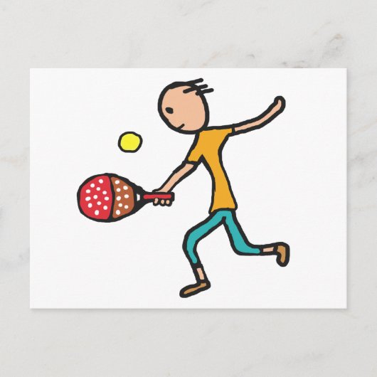 Padel Tennis Briefkaart (Voorkant)