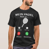 Padel Tennis Evolution Padel Tennis Player Hobby b T-shirt (Voorkant)