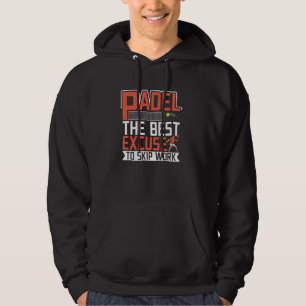 Padel Tennis Padel Spelen Racket Sportspeler Fu Hoodie