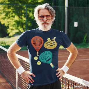 Padel Tennis Rackets en Ballen Collage Graphic T-shirt