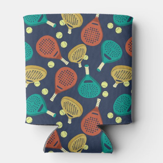 Padel Tennis Rackets en Ballen Monogram Blikjeskoeler (Achterkant)