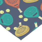 Padel Tennis Rackets en Ballen Patterned Korte Tafelloper (Hoek)