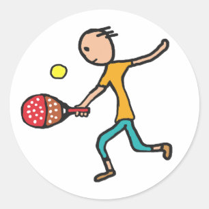 Padel Tennis Ronde Sticker