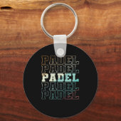 Padel Tennis Sport en Ball Sleutelhanger (Voorkant)