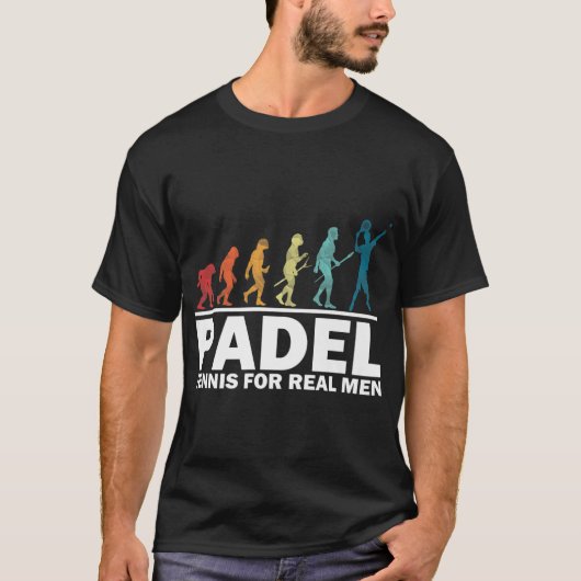 Padel Tennis voor echte Mannen T-shirt (Voorkant)