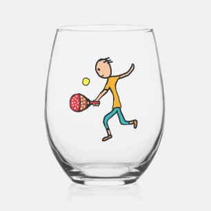 Padel Tennis Wijnglas Zonder Voet