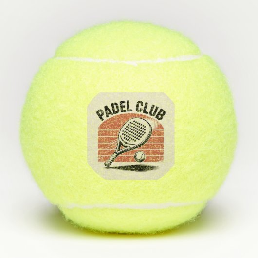 Padel tennisbal tennisballen (Voorkant)