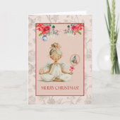 Padel Themed Greeting Card – Christmas Angel Motif Kaart (Voorkant)