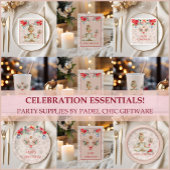 Padel Themed Napkins – Festive Racquet Motif Servet