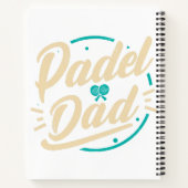 Padel Vader Platform Tennis Paddleball Padel Notitieboek (Achterkant)
