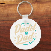 Padel Vader Platform Tennis Paddleball Padel Sleutelhanger (Voorkant)