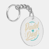 Padel Vader Platform Tennis Paddleball Padel  Sleutelhanger (Voorkant Links)