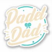 Padel Vader Platform Tennis Paddleball Padel  Sticker (Voorkant)
