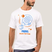 Padel: Verhoog je spel T-shirt (Voorkant)