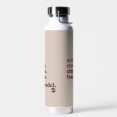 Padel Water Bottle-Personalize Word Vibe Taupe Waterfles (Links)