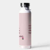 Padel Water Bottle-Personalize WordVibe Dusty Rose Waterfles (Links)