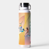 Padel Water Bottle: Vibrant Style Collection Vol.1 Waterfles (Achterkant)