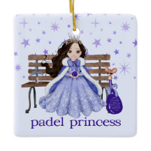 PADELORNAMENT – SCHATTIGE PADELPRINSES IN BLAUW