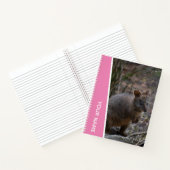Pademelon, Australië, Knuffeldier, Roze Notitieboek (Binnen)