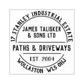 Paden & Driveways Rubberstempel (Afrduk)
